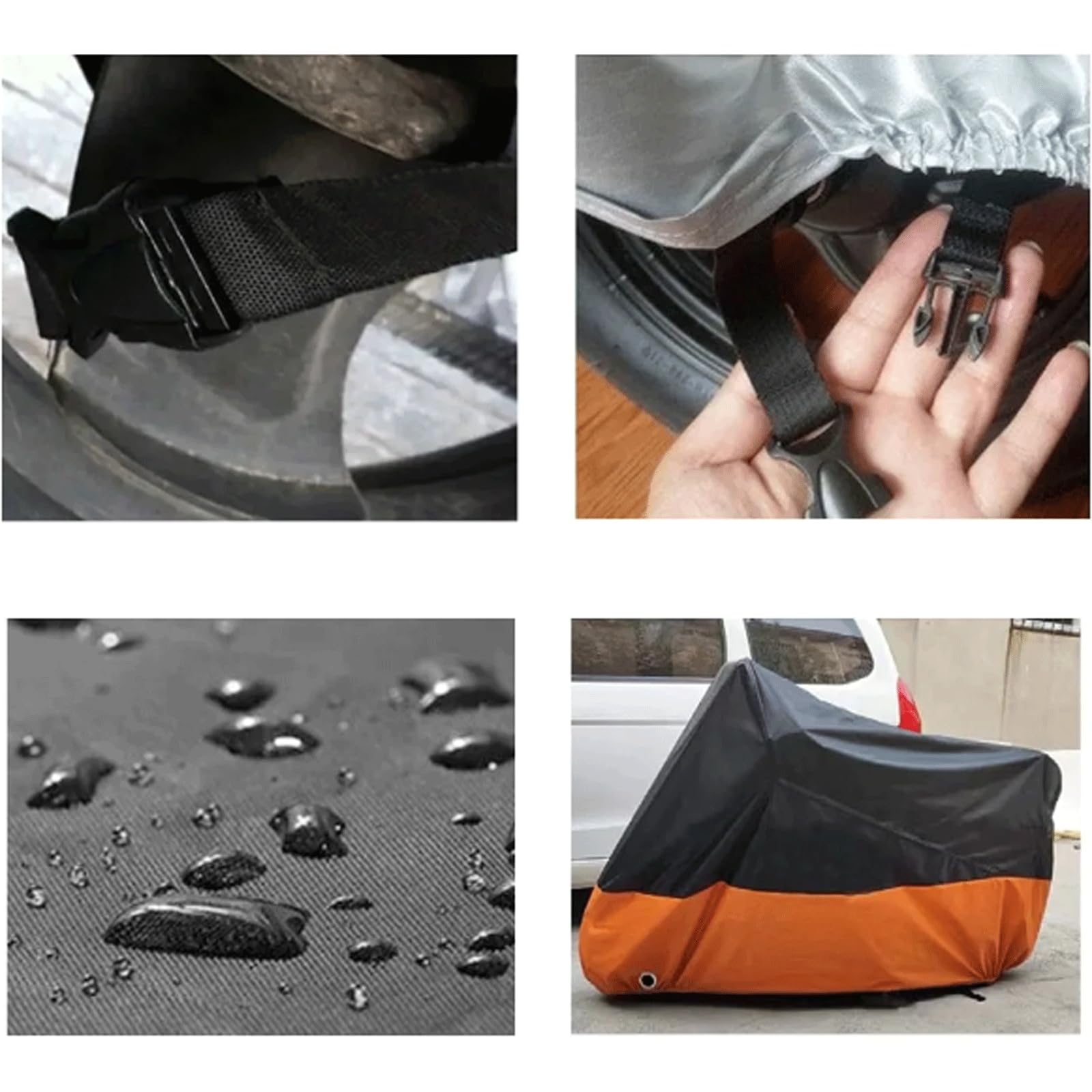 esmen Housse de Protection pour vélo d'extérieur, imperméable, Anti-poussière et Anti-Soleil, pour Moto et Scooter