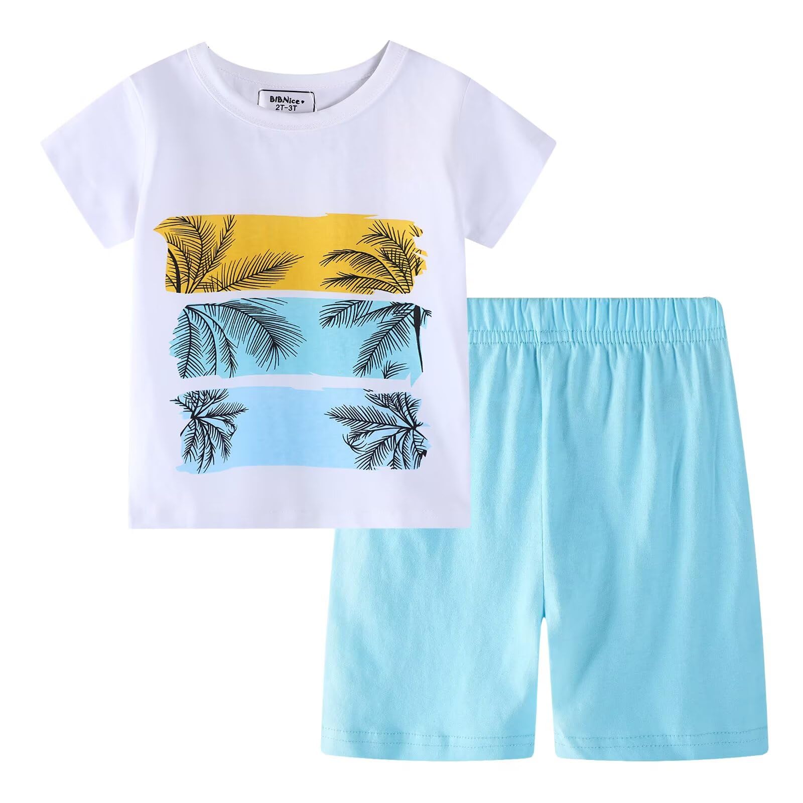 Toddler Boy Clothes Kids Summer Cotton Outfits Short Set Size 2-7Y