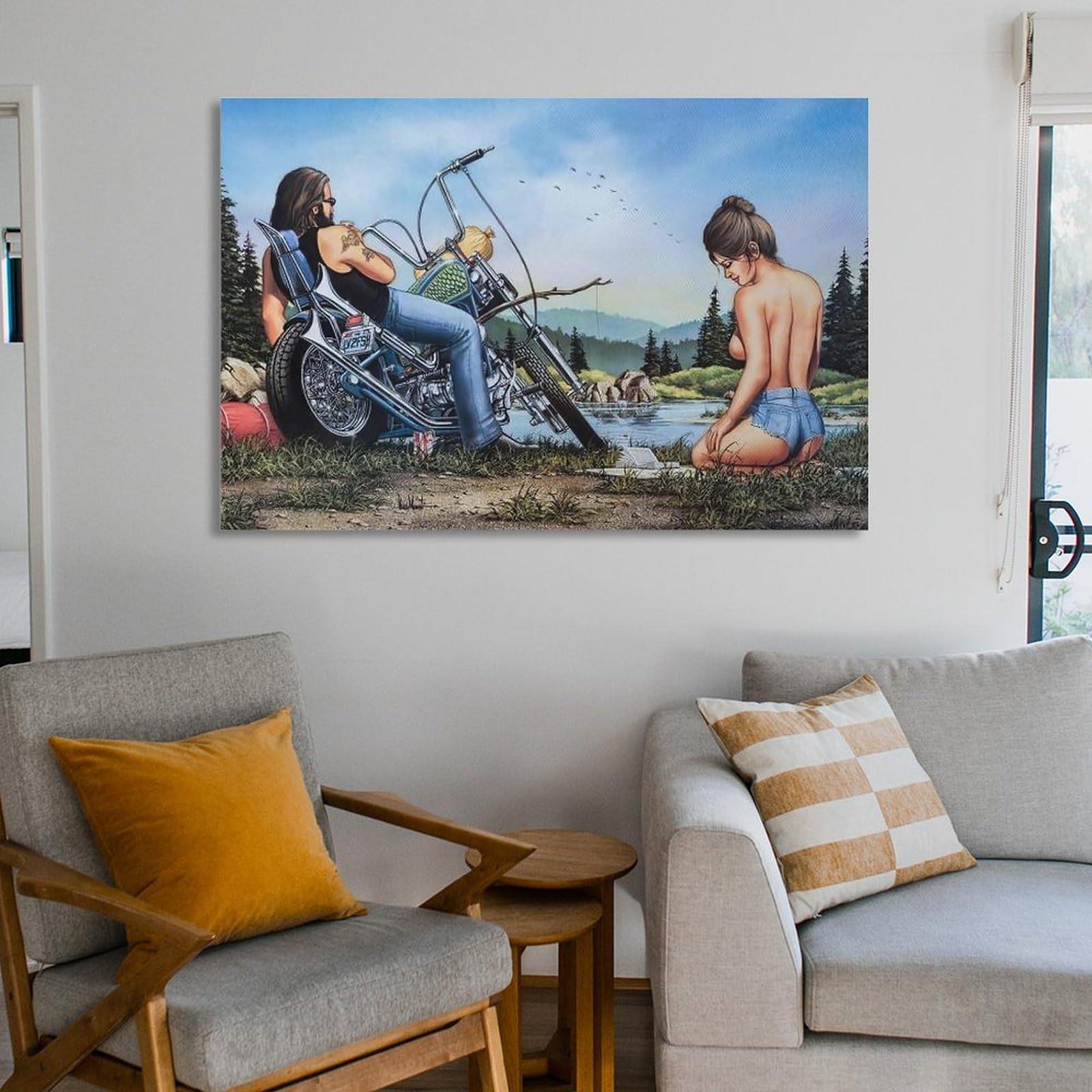 Amazon.com: Artist David Mann Motorcycle Art Painting Poster