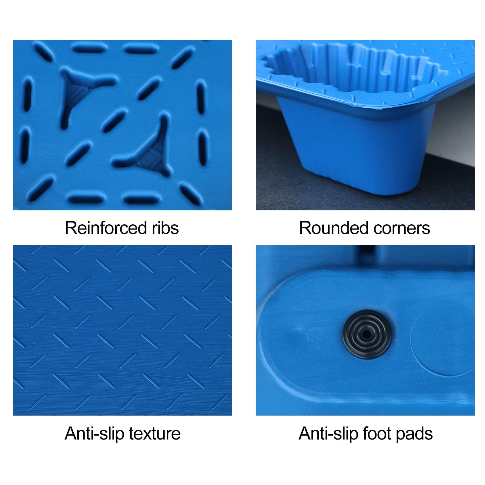 Palettes en plastique pour stockage industriel, charge dynamique 1000 kg, charge statique 4000 kg, palettes empilables pour la logistique et l'entreposage