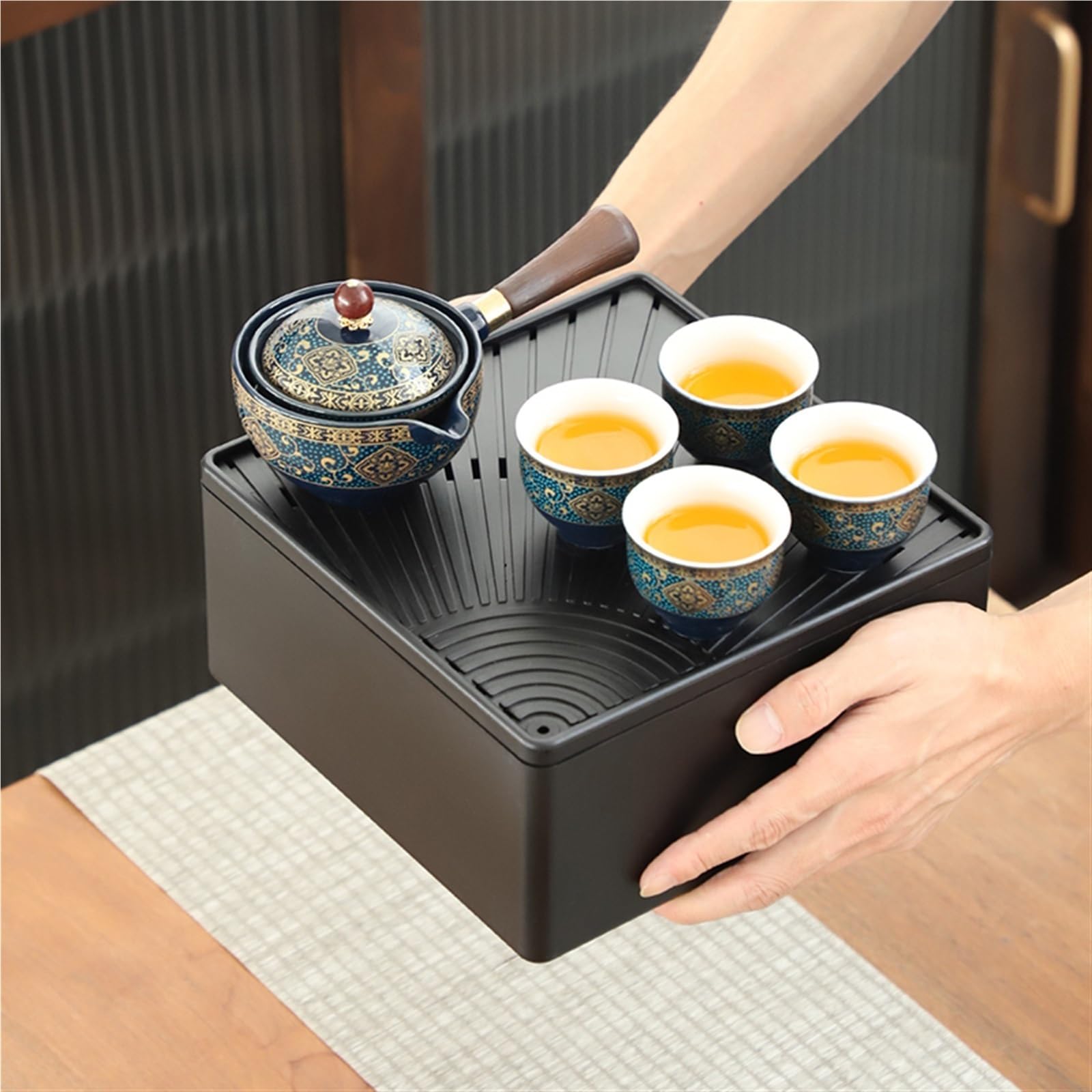 Amazon｜コーヒーテーブル 磁器中国功夫茶セットポータブル