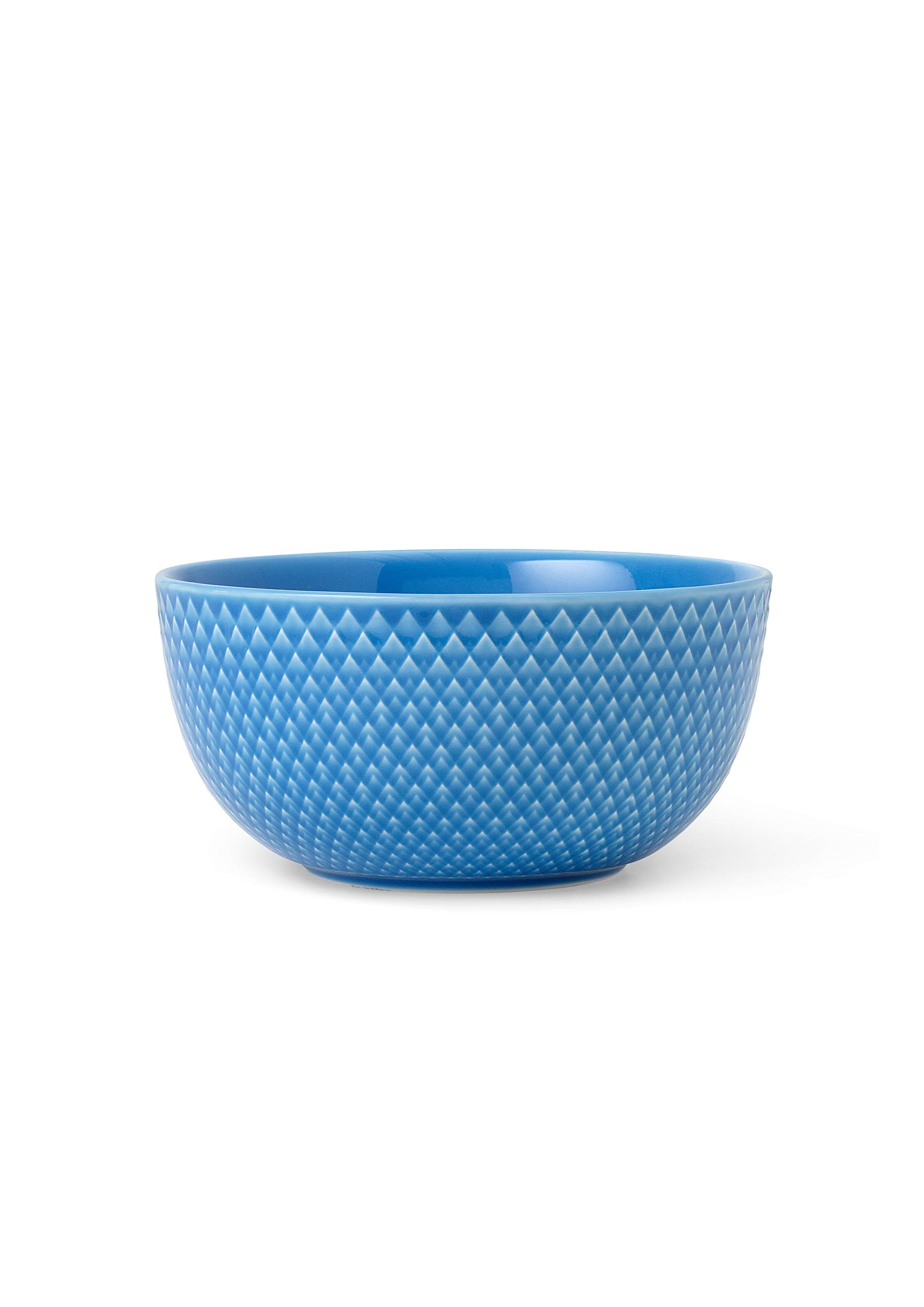 Lyngby Porcelæn Bowl Diameter 13 cm Rhombe Colour Mix & Match Porcelain Light Blue