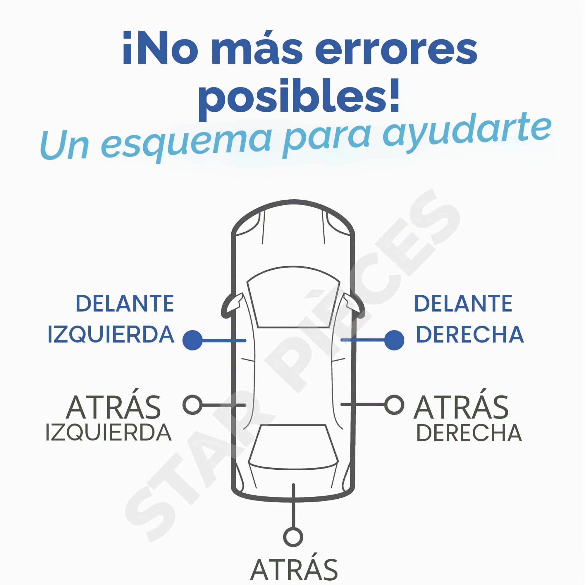 STARKIT PERFORMANCE 2 mecanismos de maneta de puerta compatibles pour BMW X5 E53 (1999-2006) DELANTERO IZQUIERDO + DERECHO | 51218243615 | 8243615