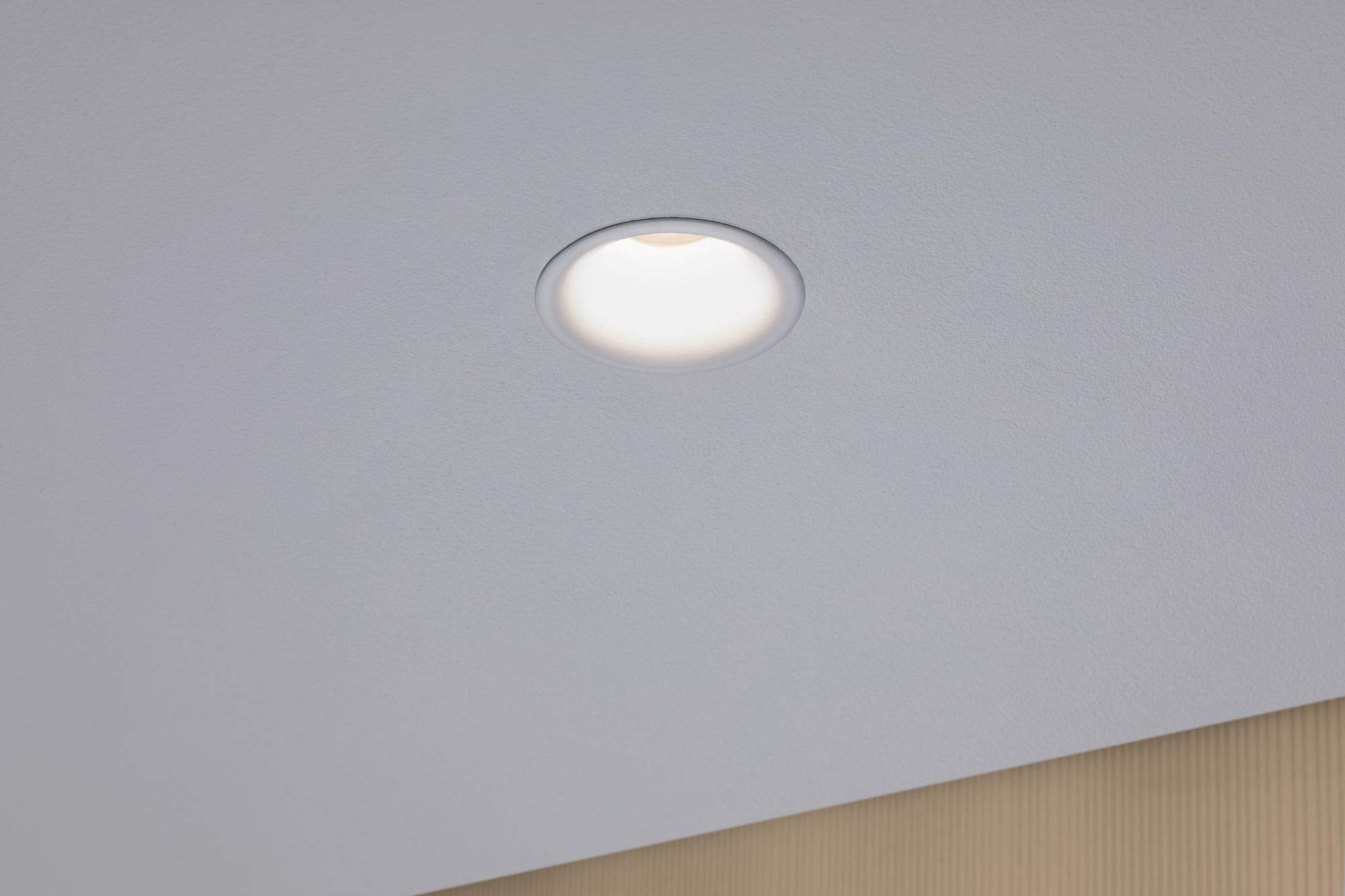 Paulmann 93416 Cymbal LED recessed luminaire incl. 1x6.8W IP44 dimmable recessed Spotlight White matt spot Plastic recessed lamp 2700K - Image 2