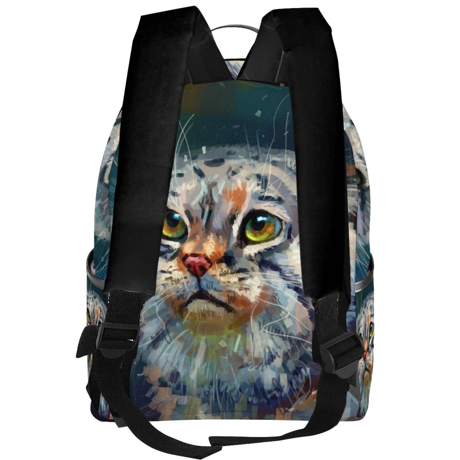 Amazon.co.jp: リュック デイパック リュックサック 猫 絵画 アート