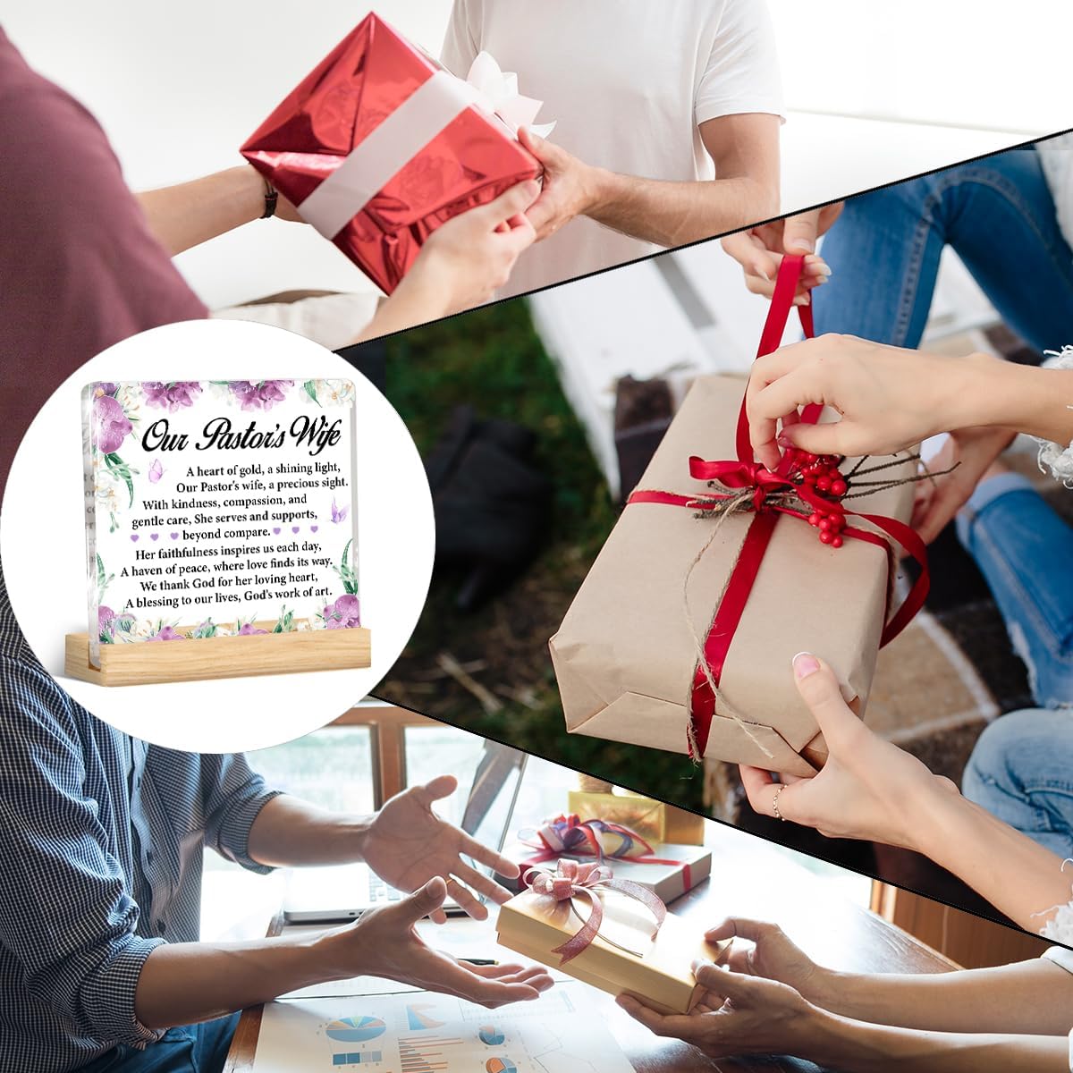 Thank You Gifts for Pastor Wife, Appreciation Gifts for Pastor's Wife Acrylic Desk Plaque Sign Decor - Image 7