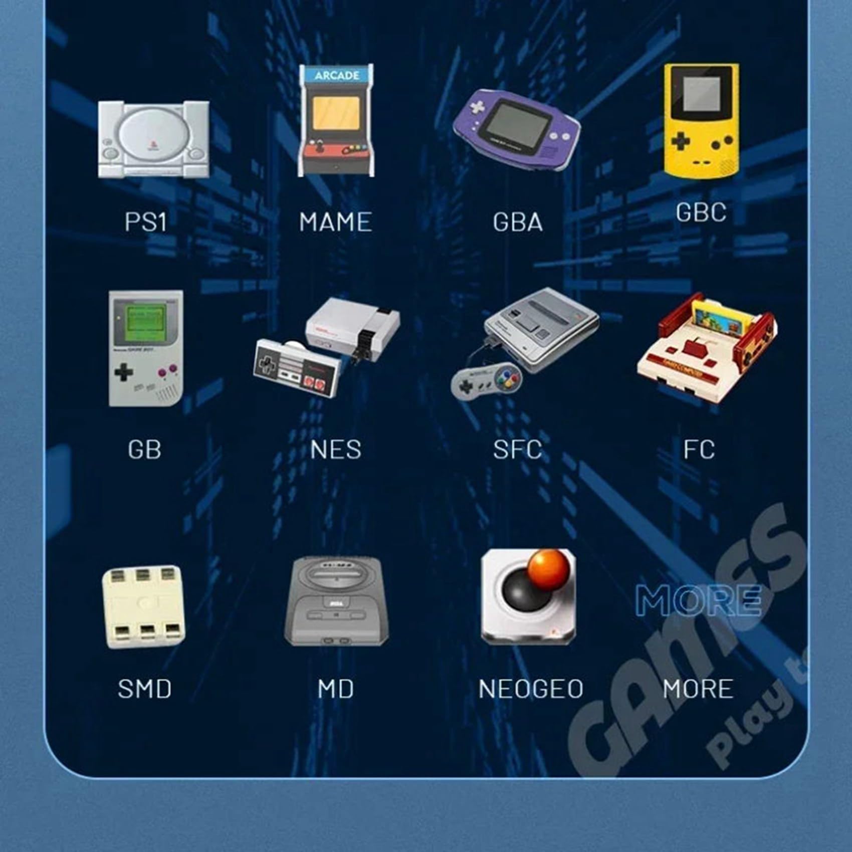 Tuminsi 2X Consola de Videojuegos Portátil de Bolsillo 8G 2000+Games Project X Pantalla IPS de 4,3 Pulgadas Compatible con Juegos PS1 Estéreo con Altavoz Dual
