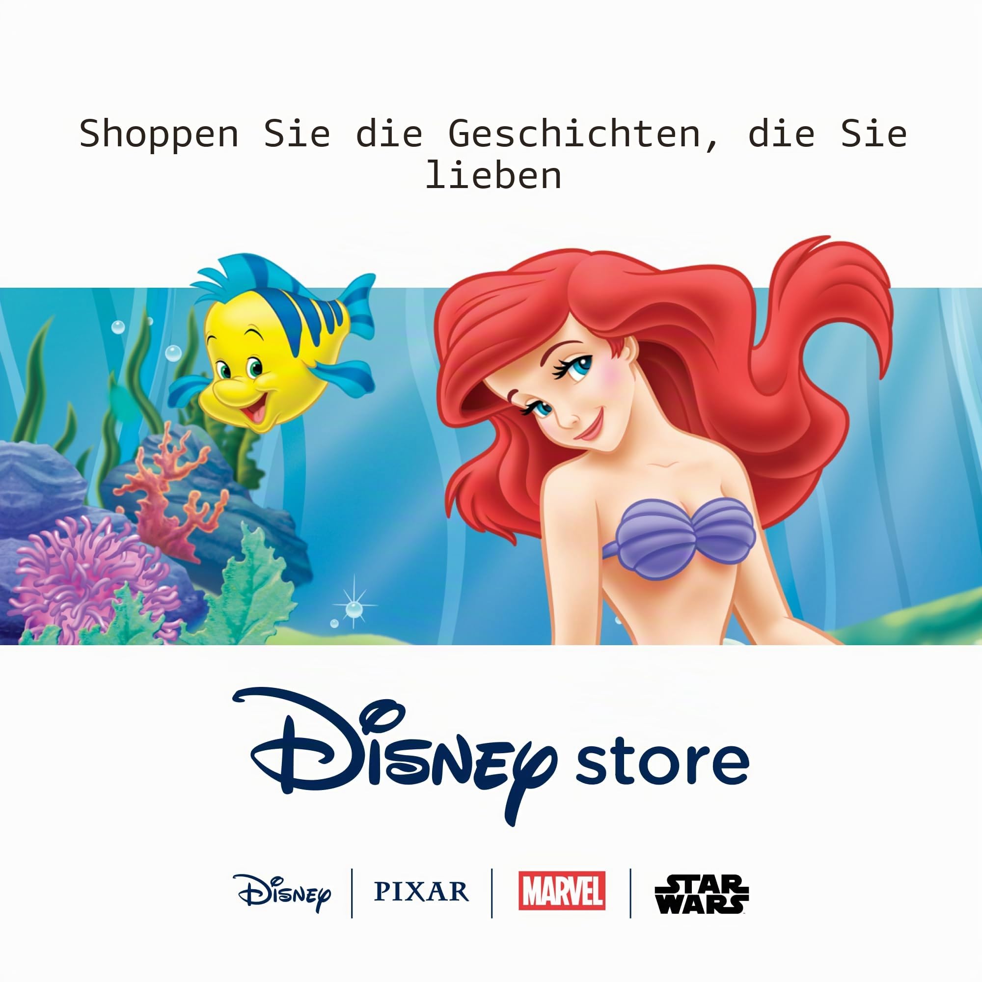 Disney Store Official - Arielle, die Meerjungfrau - Arielle - Kostüm für Kinder - Disney Prinzessinnen Outfit in Lila und Grün für Partys, Rollenspiele und Halloween, 7-8 Jahre