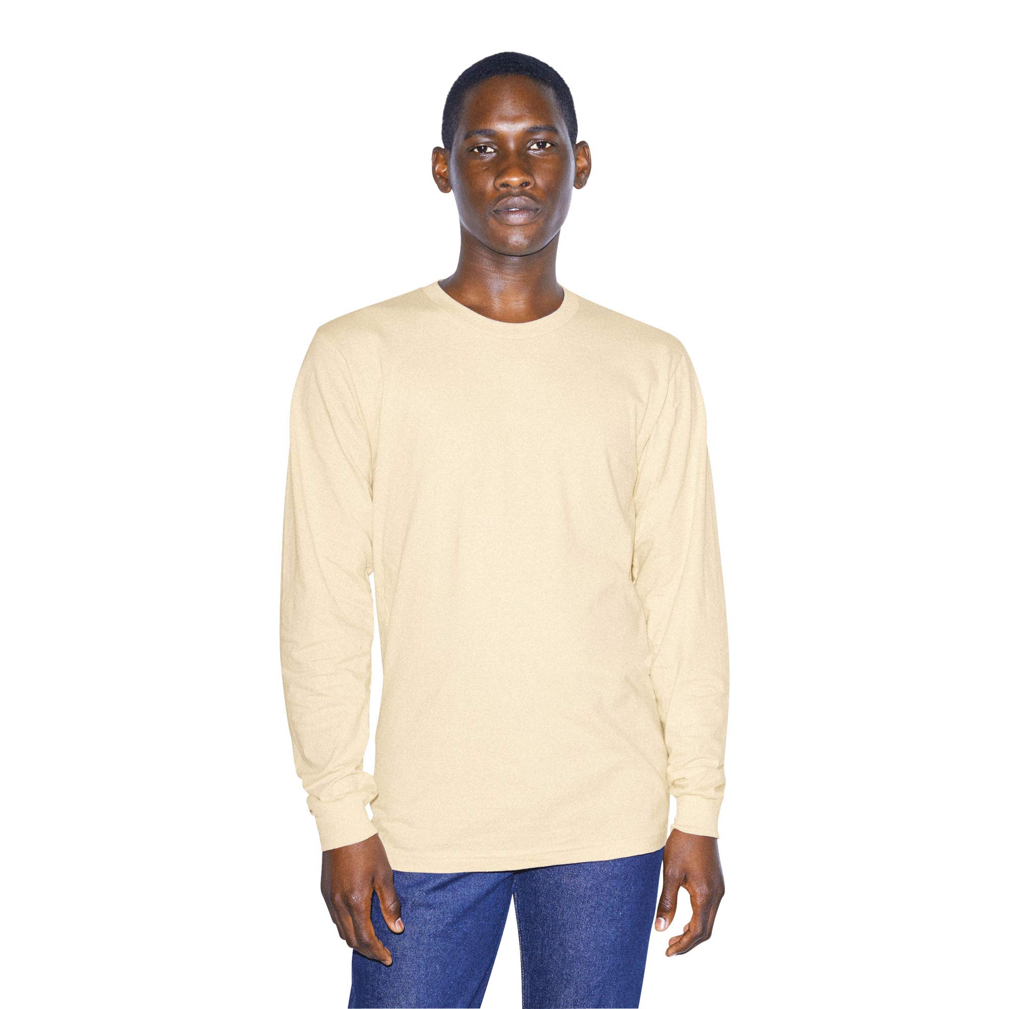 American Apparel Fine Jersey Crewneck Long Sleeve T-Shirt T-Shirt Femme (Lot de 1)