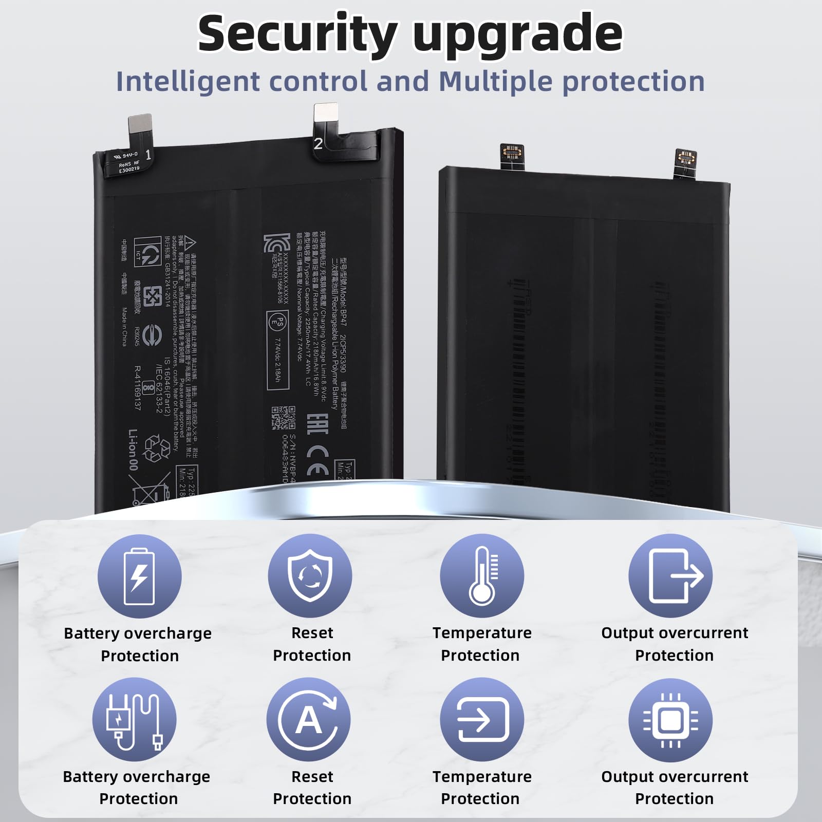 Batteria di ricambio BP47 compatibile per Xiaomi Redmi Note 11 Pro Plus 5G 2021 21091116UG con kit di strumenti gratuito