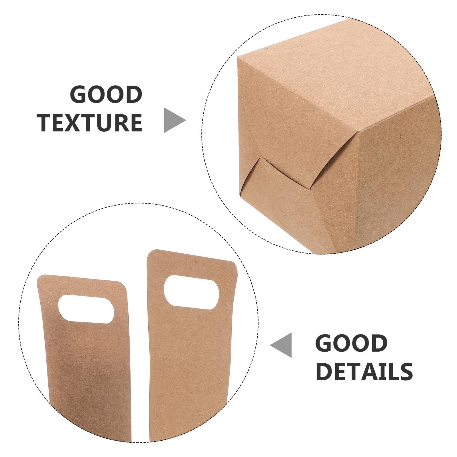 Portavasos Desechable Bandeja Plegable con Asa de Papel Kraft Resistente para 30 Vasos para Transporte Seguro de Bebidas y Té para Llevar en Desplazamientos Diarios