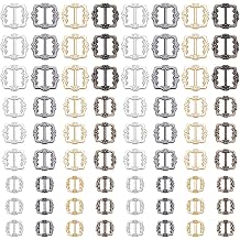 FREEBLOSS 120Pcs Sewing Mini Tri-Glide Buckles 12 Styles Alloy Slide Buckles Mini Metal Button DIY Patchwork Buckle for Doll Clothing Bag Shoe Purse Accessories 5.5mm, 7mm, 9mm