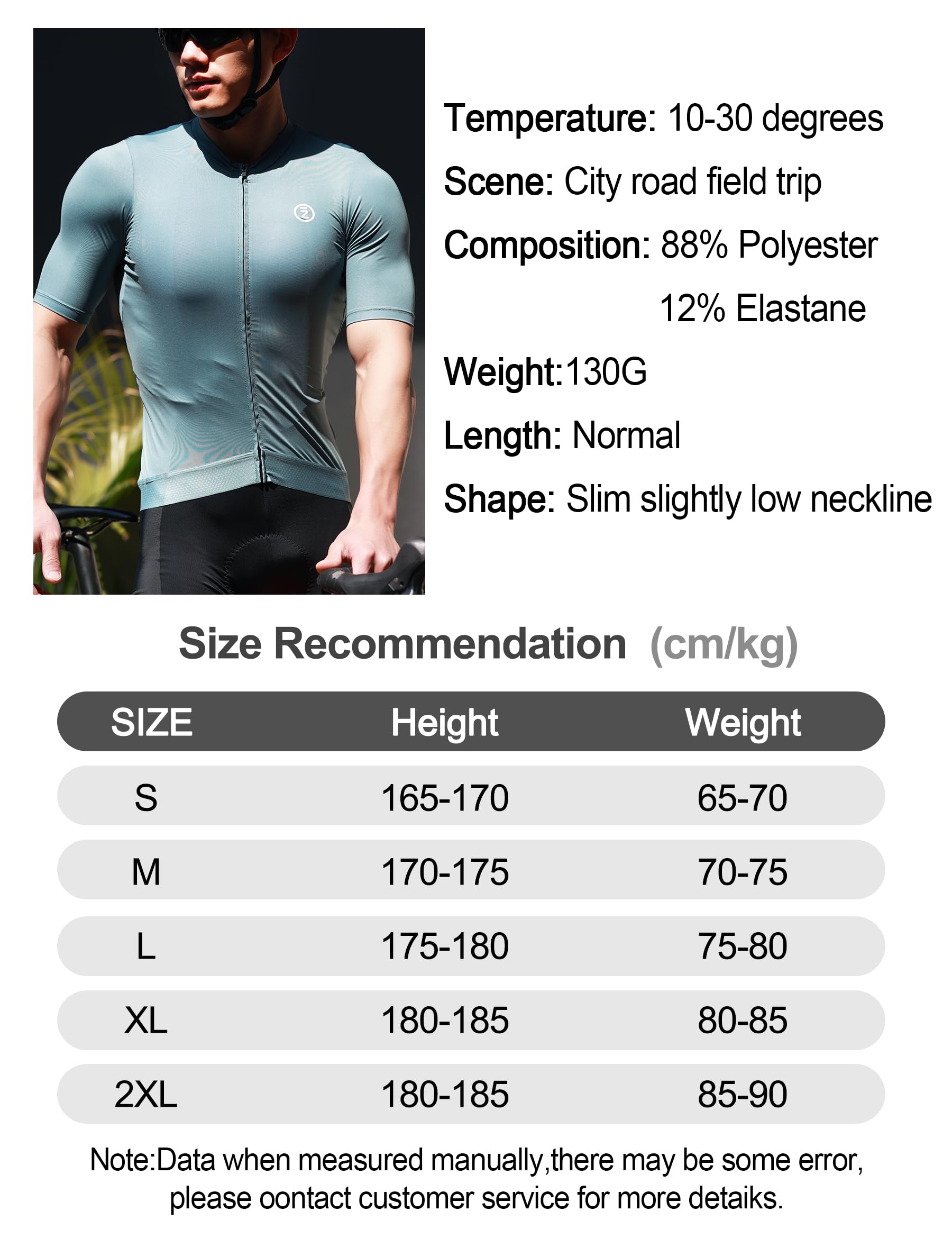 INBIKE Maillot de Cyclisme Hommes T-Shirt Vélo d'été à Manches Courtes pour Homme Haut de Sport Serré Respirants et Absorbants Ourlets Antidérapants