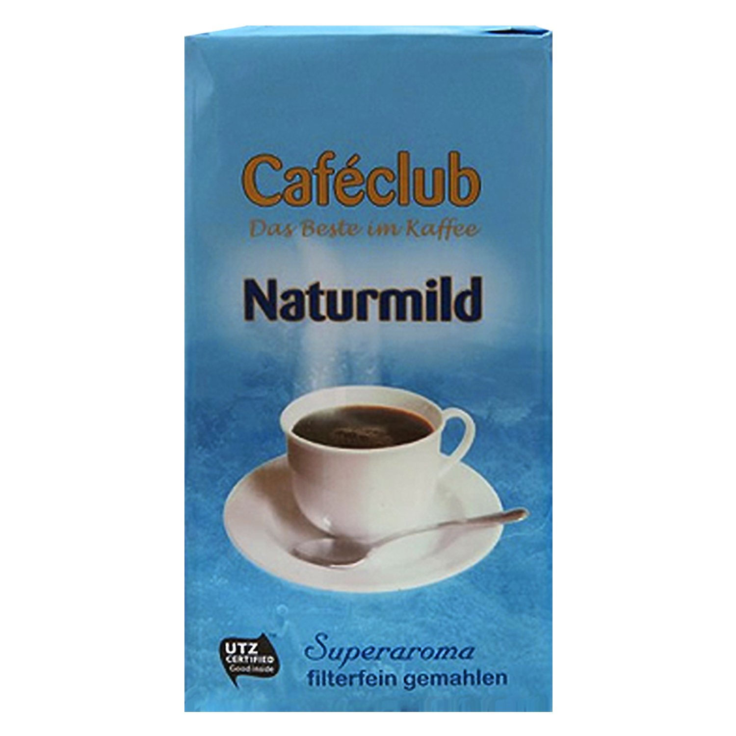 CAFECLUB Naturmild SUPERAROMA filterfein gemahlen 6x 500g (3000g) - Kaffee im Vakuumpack