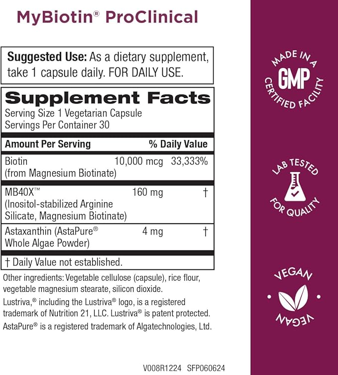 Purity Products MyBiotin ProClinical + B12 Energy Melt miniatura 2