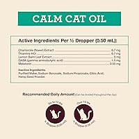 Vista 4 de Hemp Well Aceite calmante para gatos – Ayuda natural calmante para la ansiedad, viajes y estrés – Apoya la relajación, reduce el comportamiento