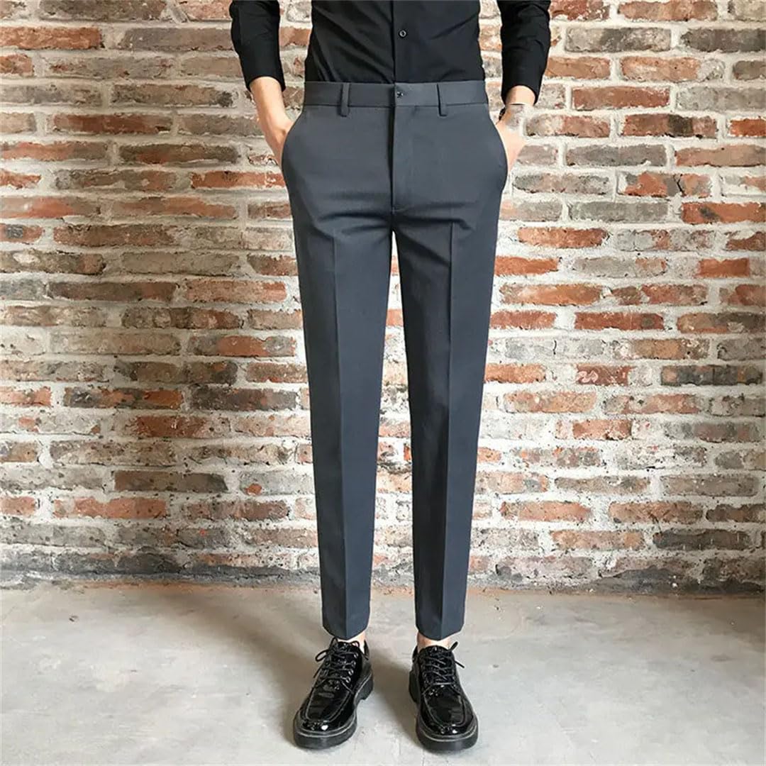 Pantaloni formali slim da uomo Primavera Estate Pantaloni da uomo larghi dritti Pantaloni da uomo