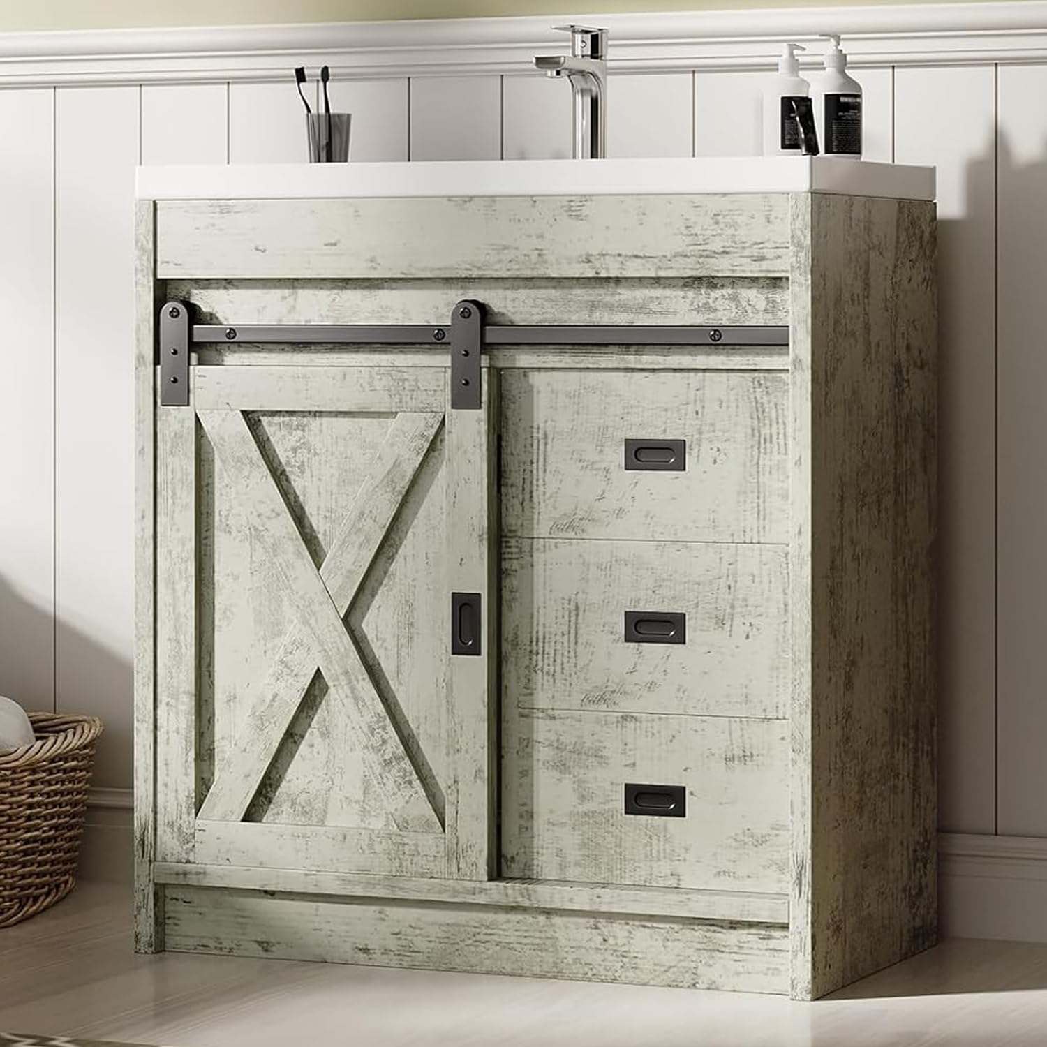 4ever2buy Farmhouse Bathroom Vanity