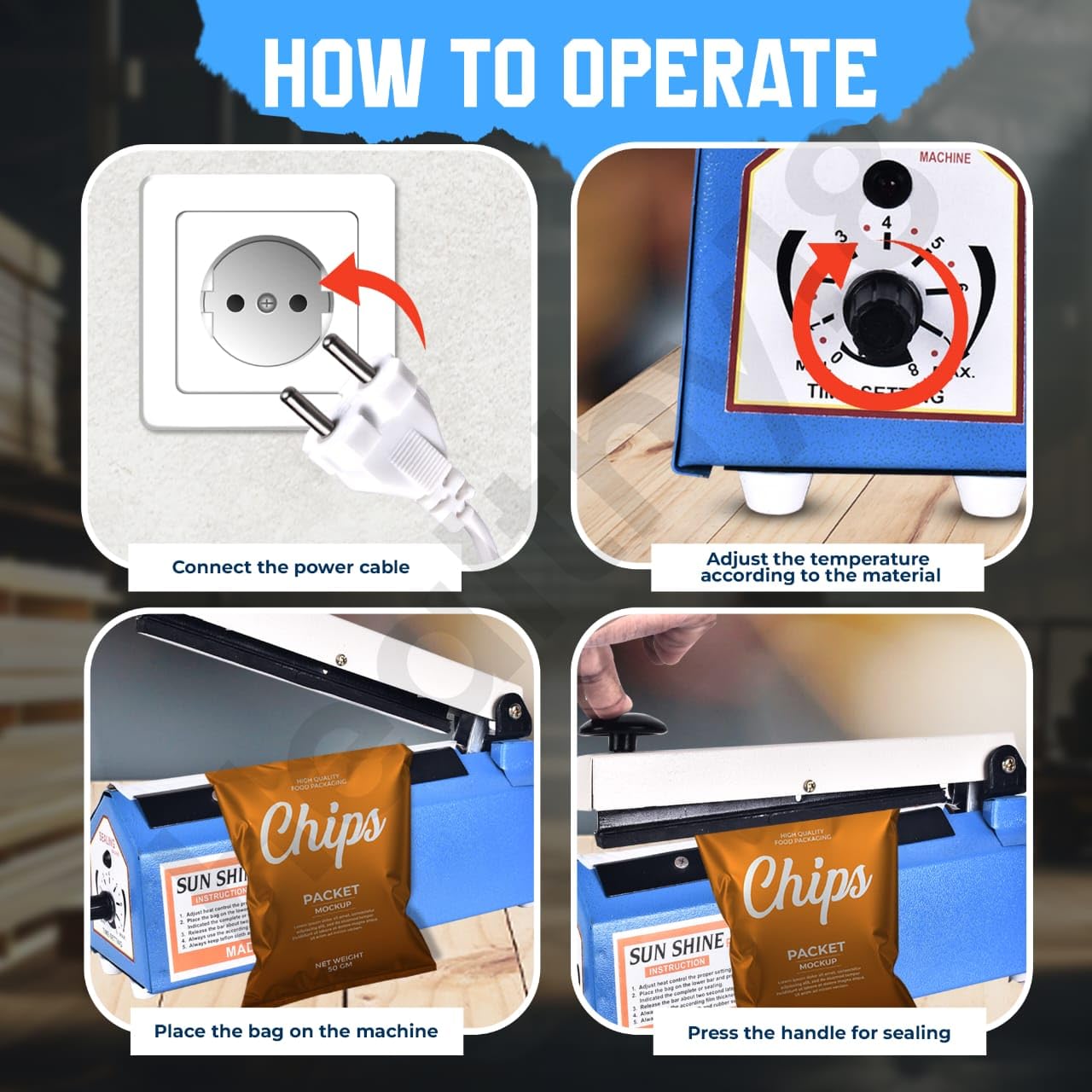 Heat Press Sealing Machine - Food Packaging & Bags -5