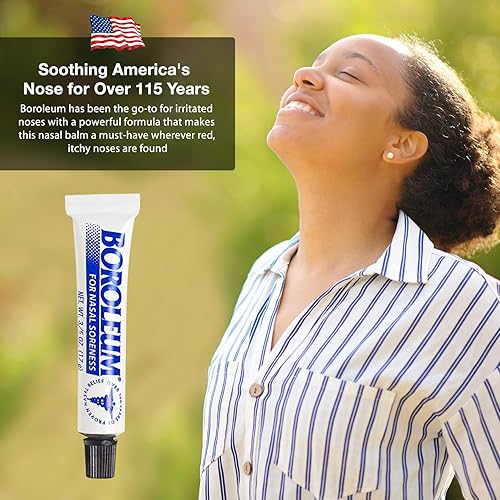 Vista 3 de Pomada Boroleum para dolor nasal - tubo de 0.6 onzas, paquete de 3