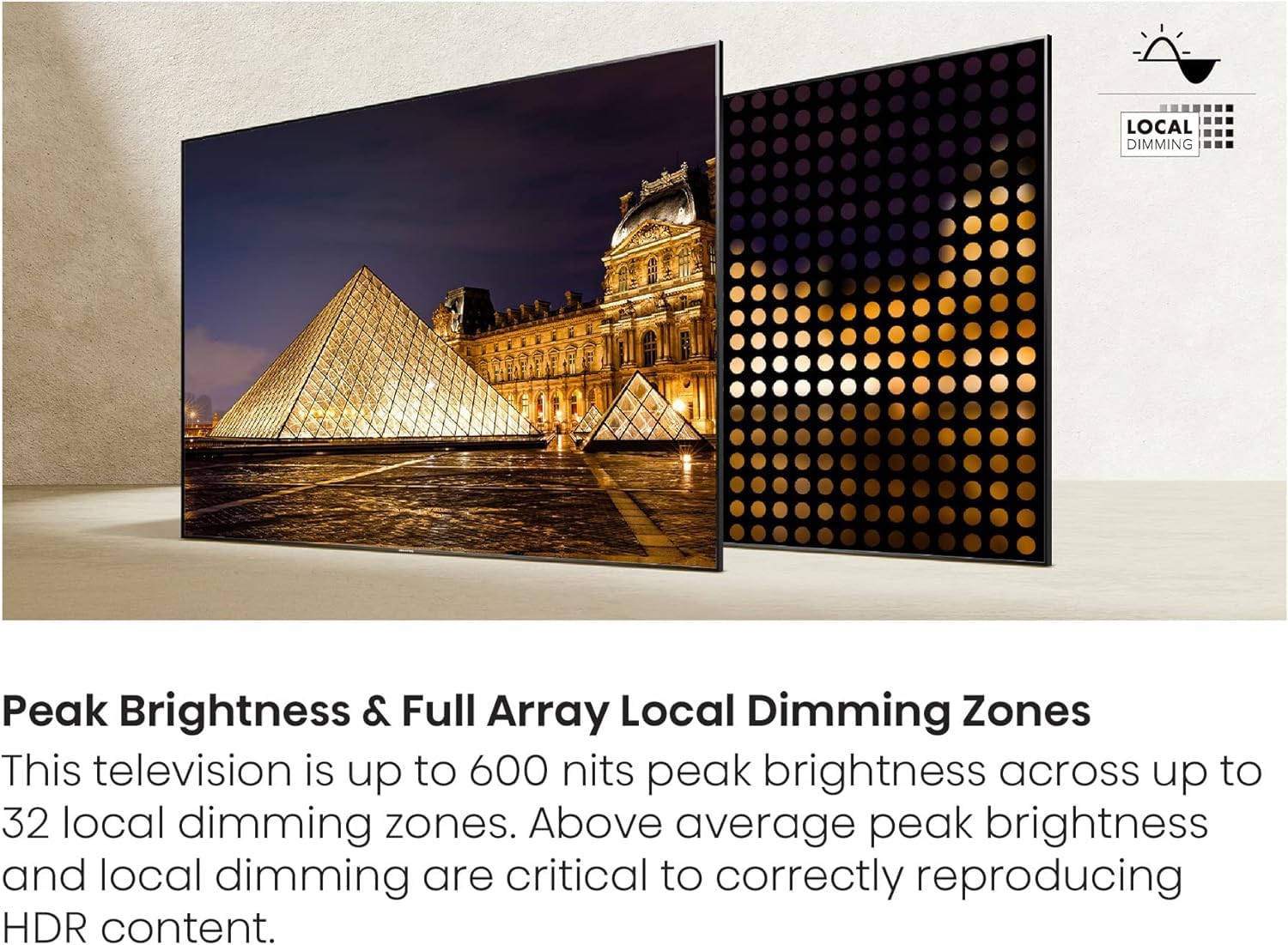 Hisense 65” Class U6 Series ULED 4K UHD Smart Fire TV (65U6HF, 2024) - QLED, Full Array Local Dimming, 600-Nit, Dolby Vision HDR 10+, HDMI 2.1, MEMC, 240 Motion Rate with VRR, Alexa Compatibility