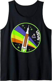 NASA Artemis Mission SLS Launch Rainbow Tank Top