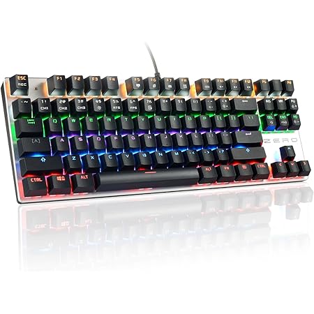 Amazon Hivenets 87キー メカニカルキーボード 青軸 ゲーミングキーボード 10パターン Led バックライトモード 有線 Win10 Win 8 Win7 Win7 64 Xp Vista Vista 64 Mac対応 ブラック Hivenets ゲーミング キーボード 通販