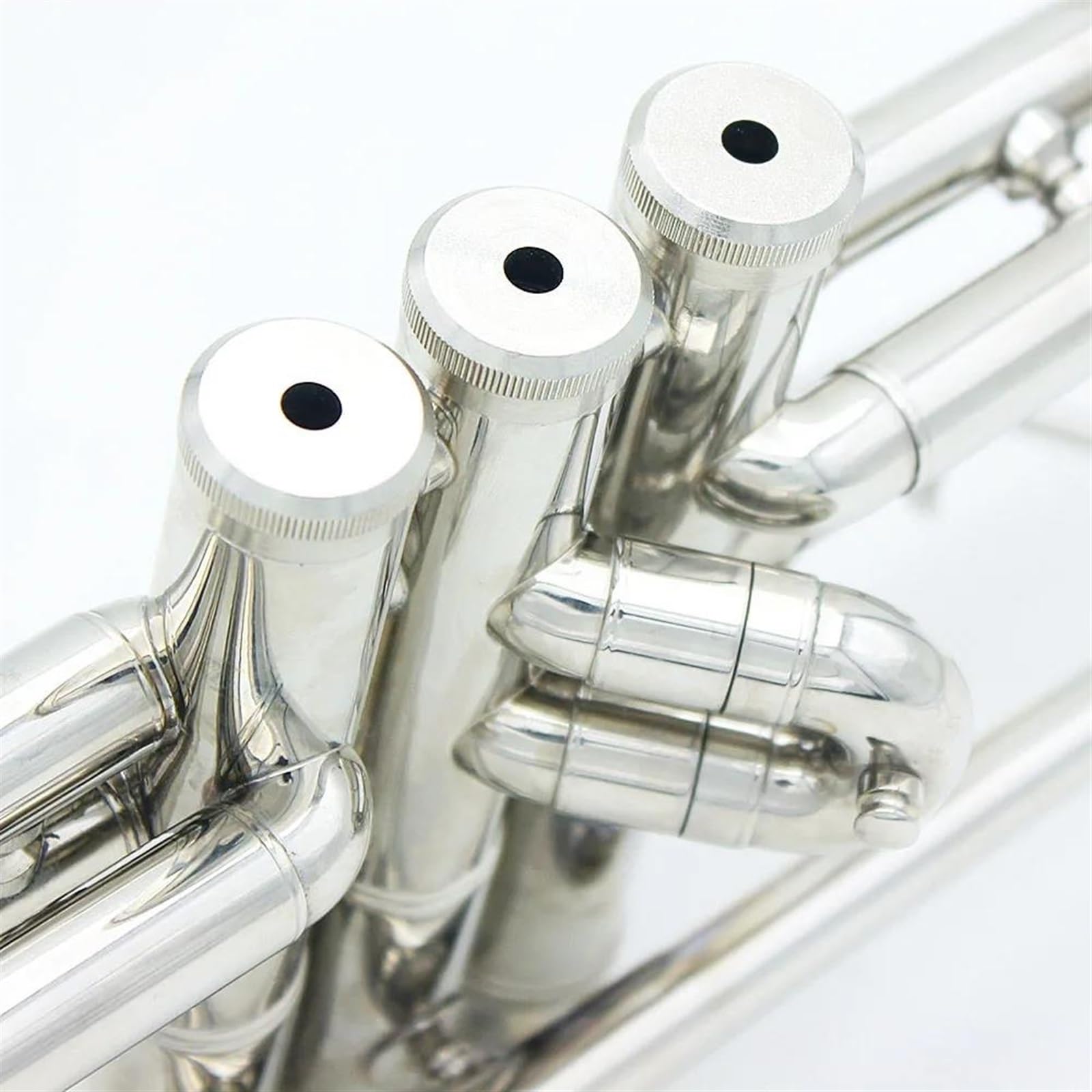 Tromba Strumento A Tromba In Si Bemolle Corpo In Tubo Di Ottone Tromba In Argento Con Accessori In Tessuto Per La Pulizia Adatto Per Principianti E Adulti