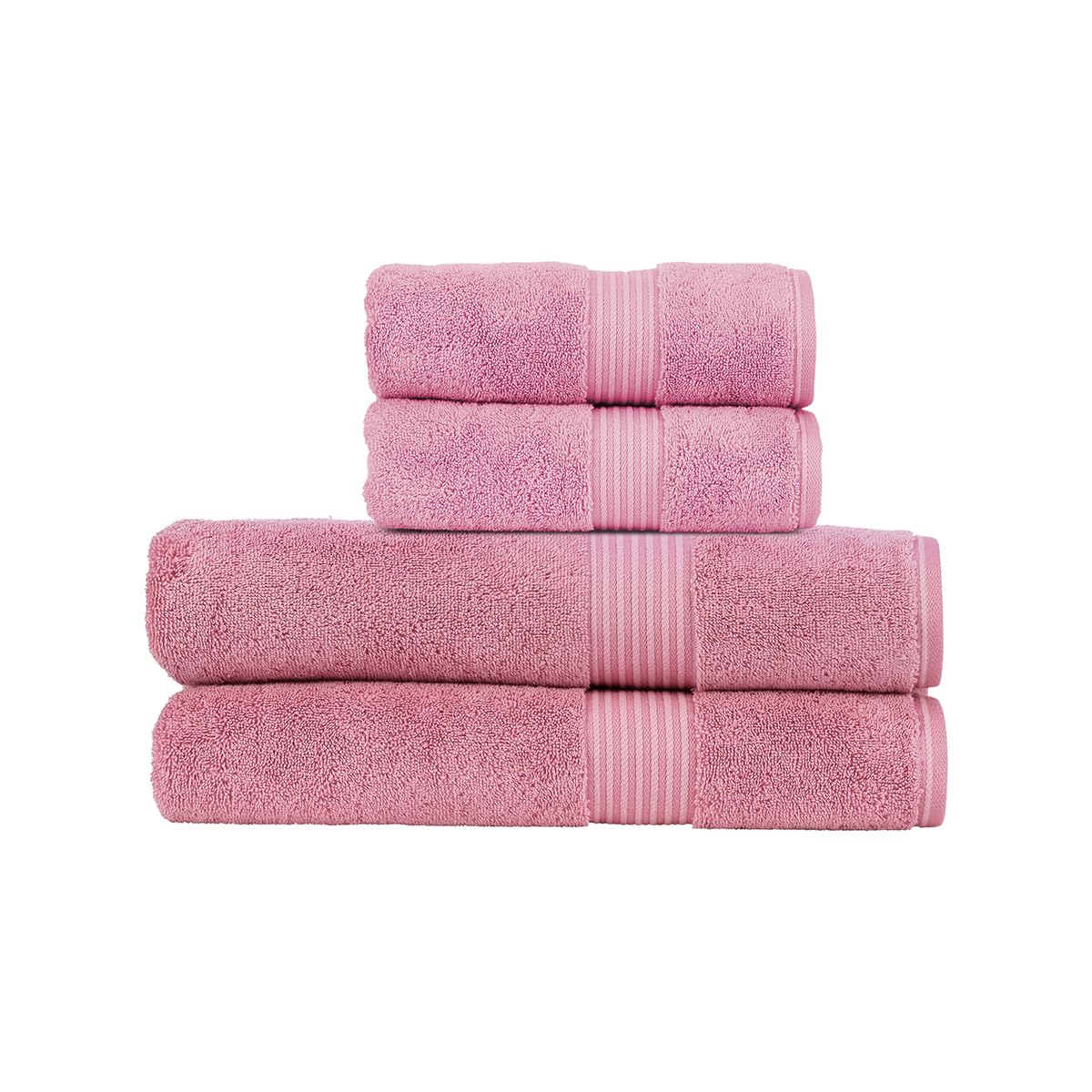 Christy Supreme Hygro 2 Hand Towels Set | Blush Pink | 100% Luxury Supima Cotton | Ultra Soft | Super Absorbent | 650GSM | Plush and Long Lasting — view 89