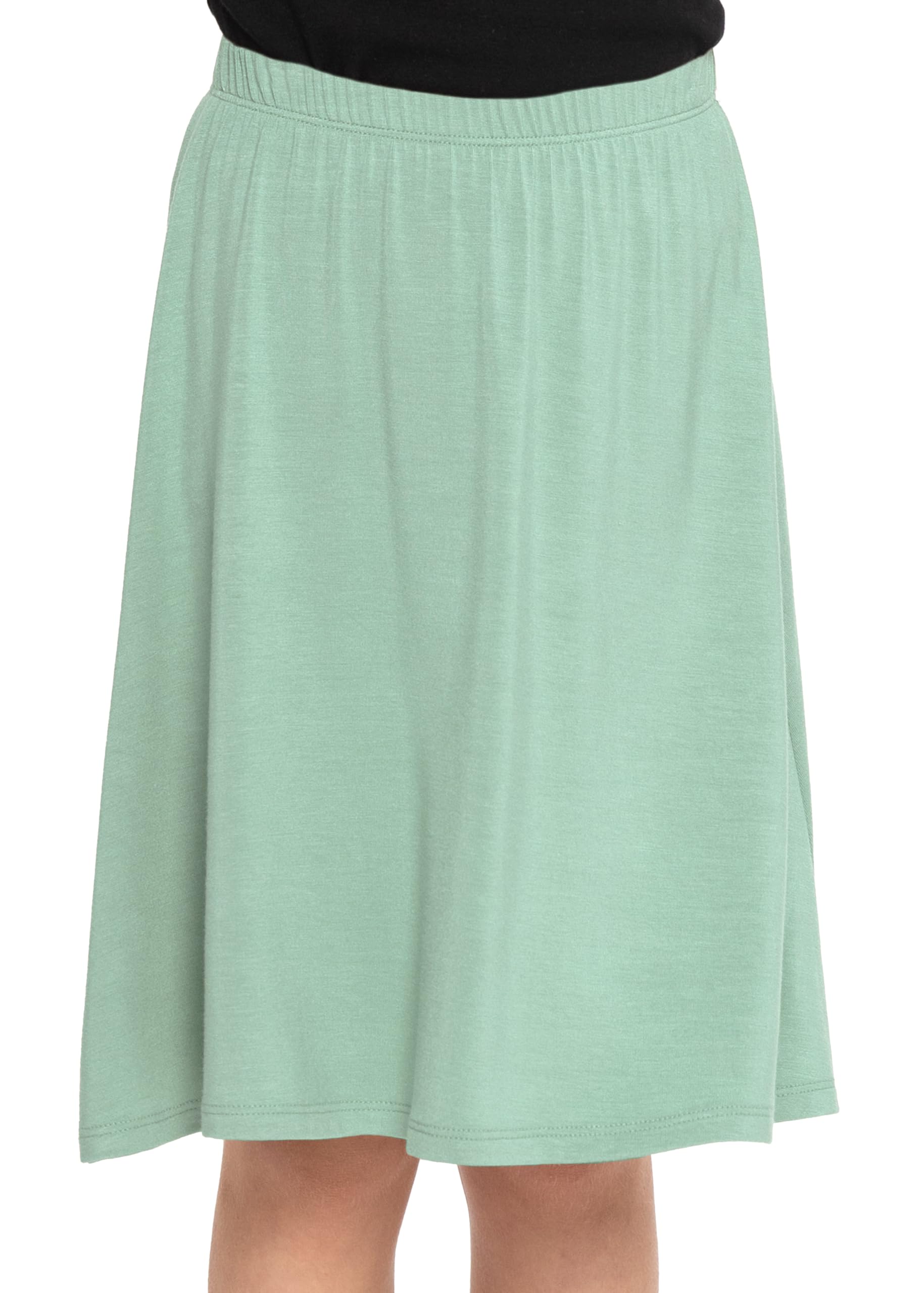 STRETCH IS COMFORT Girls Skirts Flowy A Line Knee Length and Ankle Length