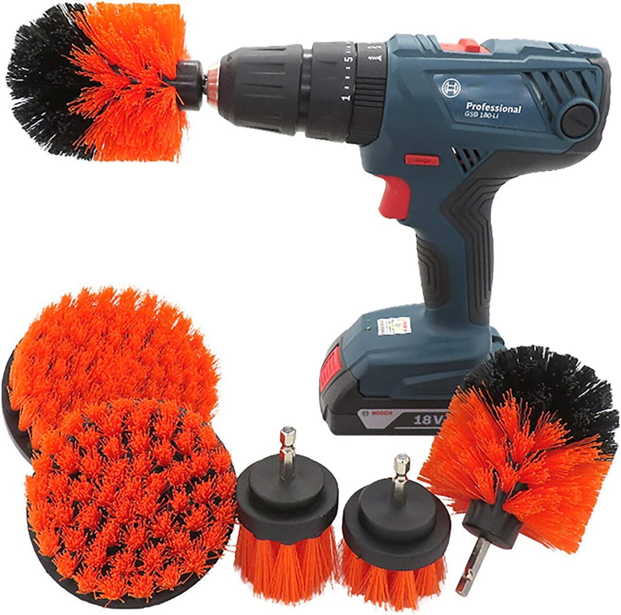 Cleaning Brush Kit Drill Brush 6pcs Power Scrubber Brush