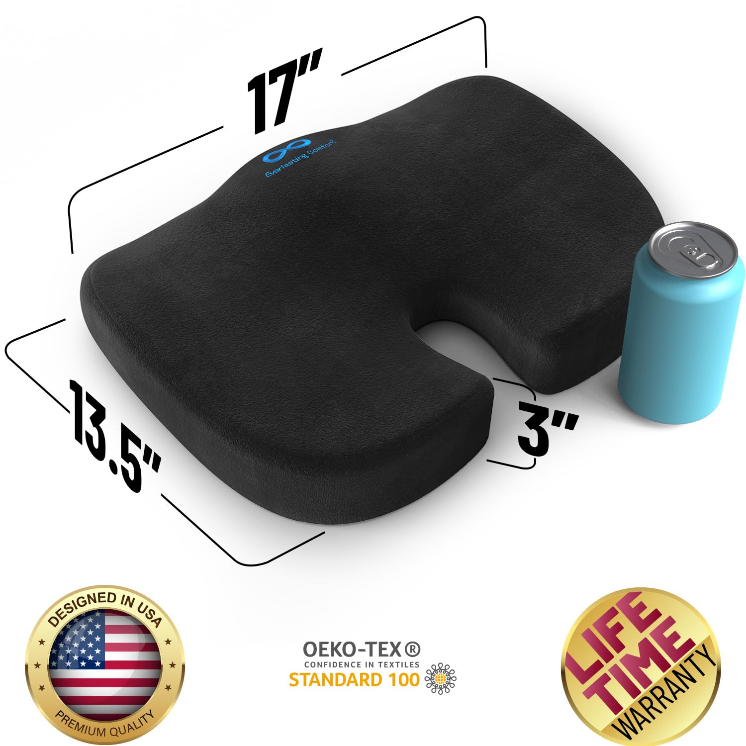 Snapklik.com : Everlasting Comfort Doctor Recommended Memory Foam Seat ...