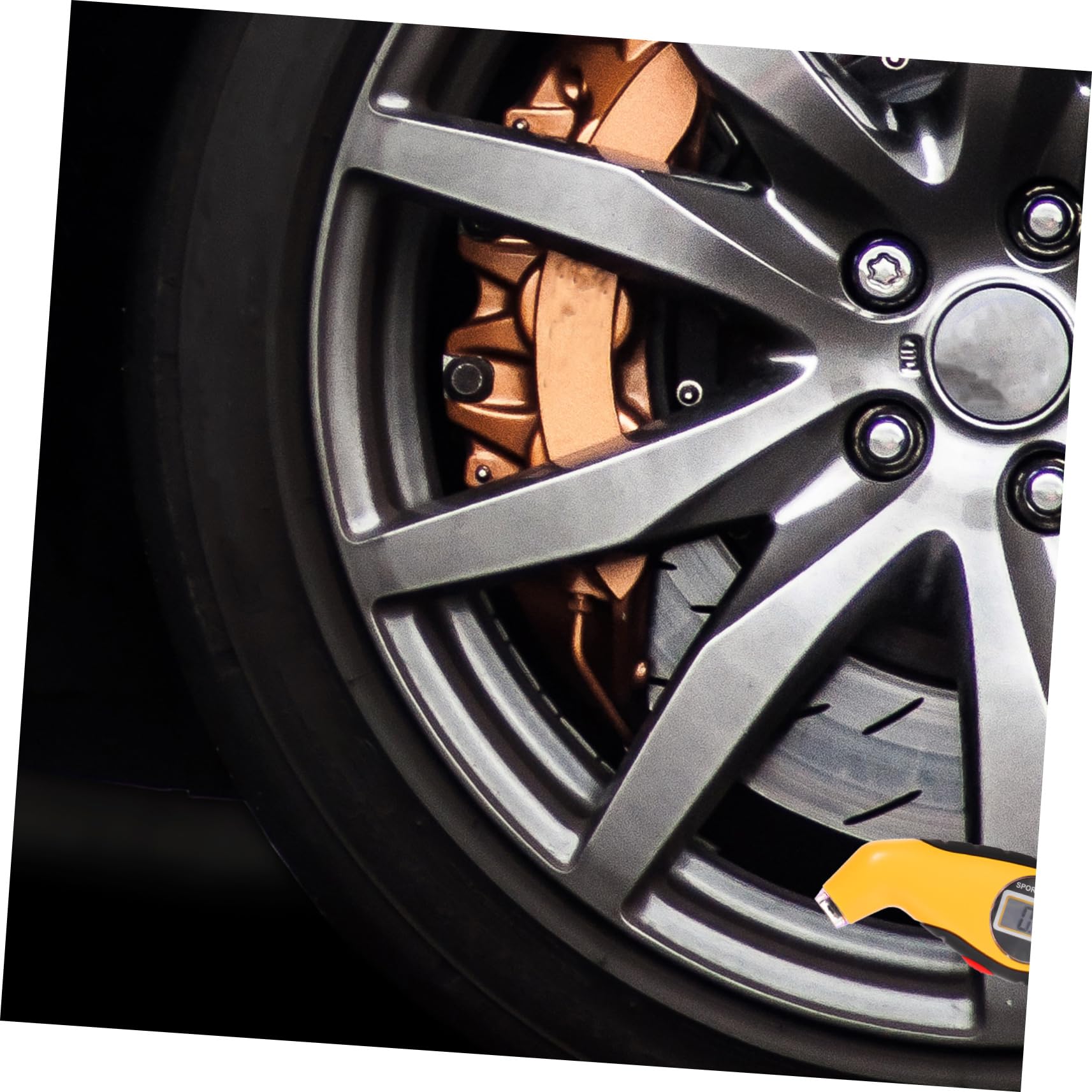 Mobestech 5pièces Testeur De Pression Des Pneus Numérique Manomètre De Pneus Précis Pour Voiture Et Jauge De Profondeur De Tread Outil Portable Et Léger Écran Lcd Et Design Compact