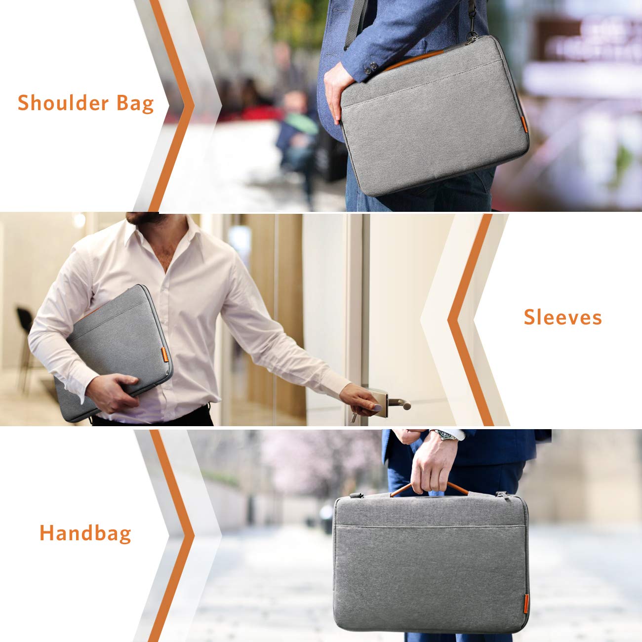 Inateck 15.6 Inch Laptop Shoulder Bag, Spill Resistant Laptop Sleeve