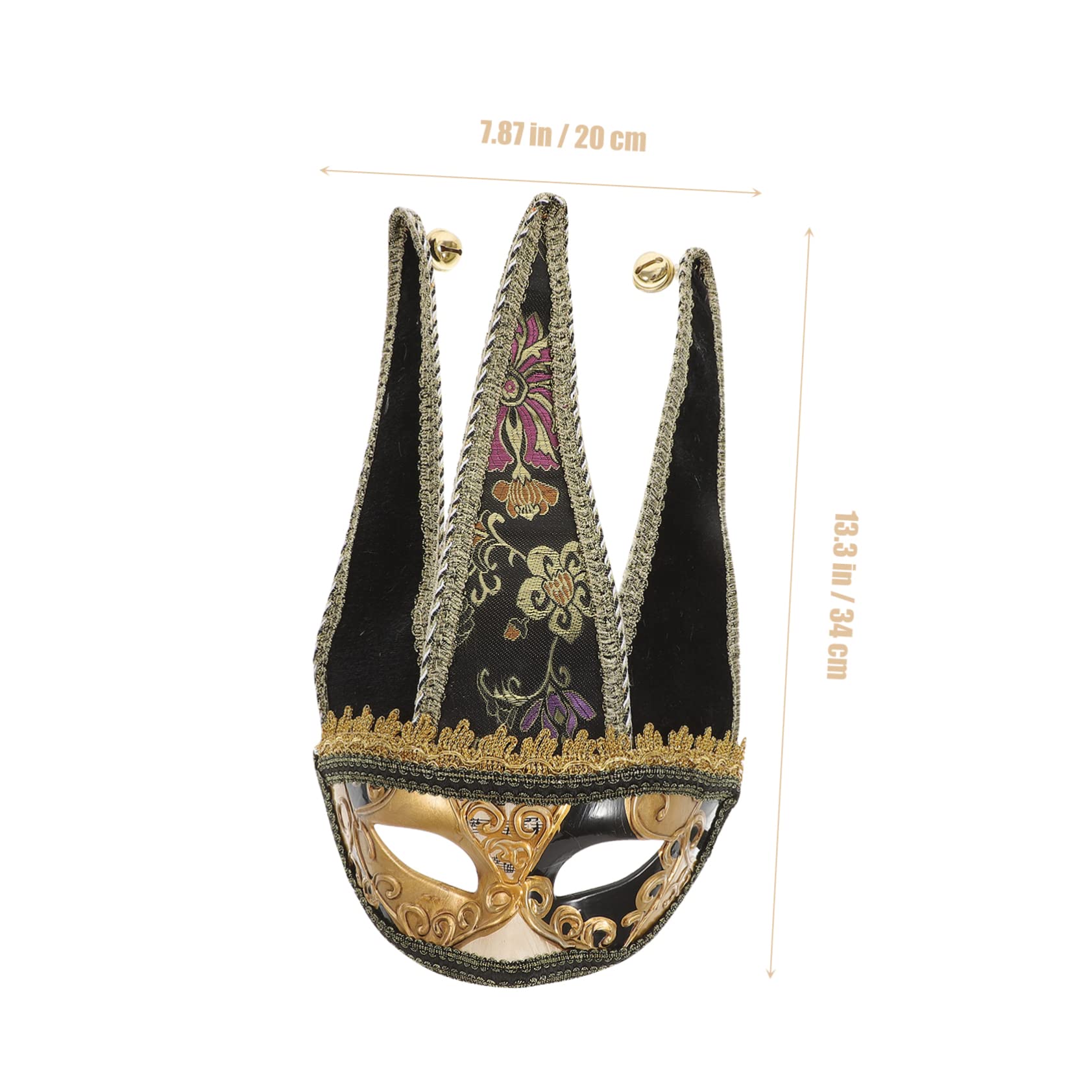 SOIMISS Máscara Veneciana De Media Cara Para Hombre Para Fiestas De Carnaval Bailes De Disfraces y Eventos Temáticos Diseño Negro Exclusivo