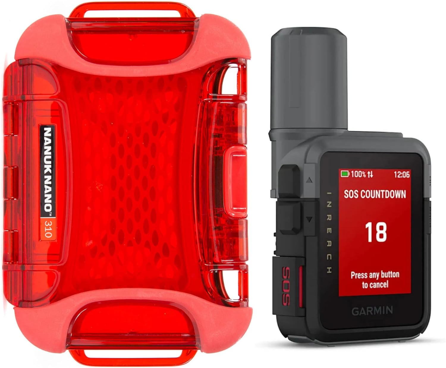 Garmin inReach Mini 3 Compact SOS Satellite Communicator with Color Touchscreen with Nano Hard Case Bundle (2 Items)