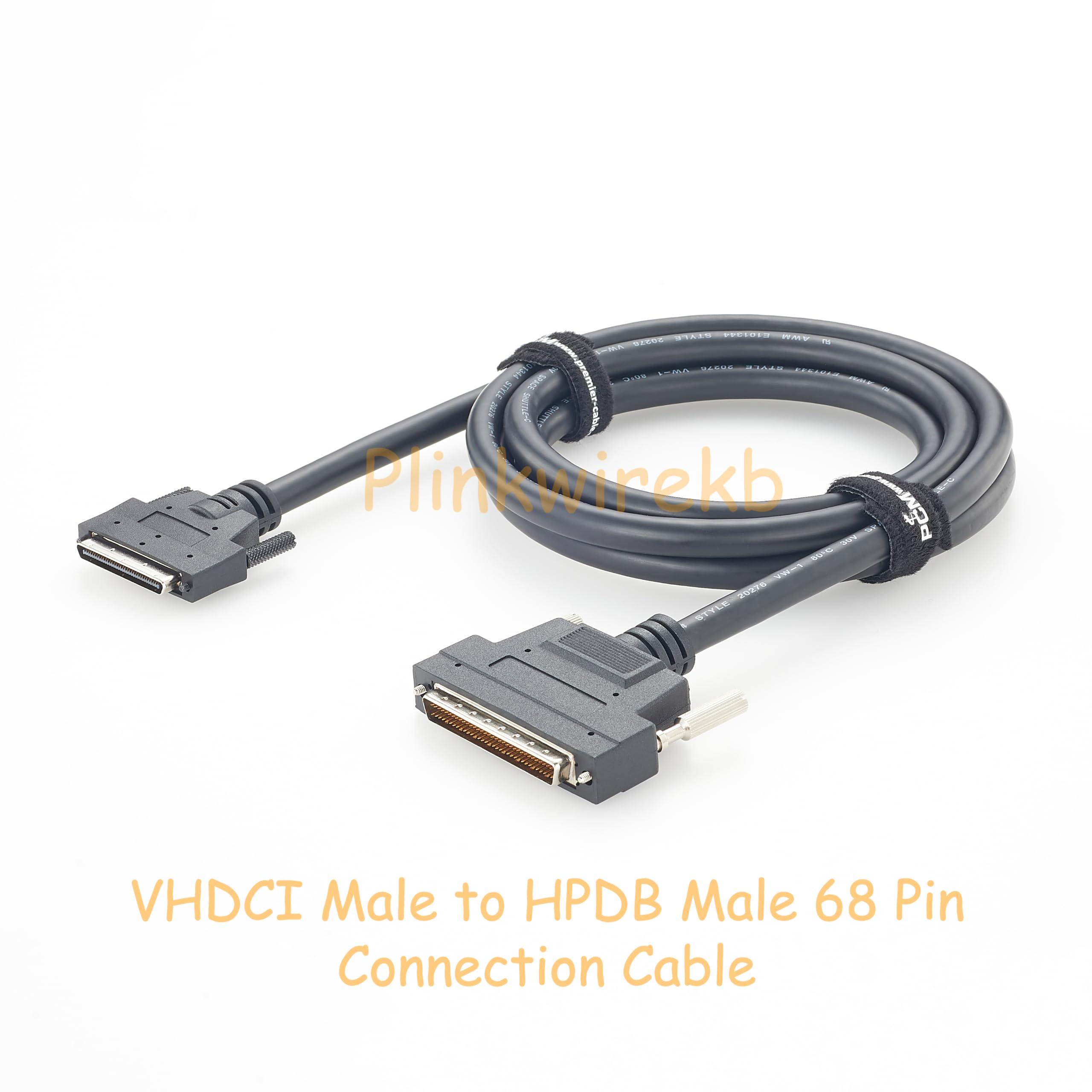 VHDCI Câble SCSI 68 broches vers HPDB 68 broches 2 m Câble de données blindé mâle vers mâle 30 AWG 34P pour PC industriel et appareils de stockage