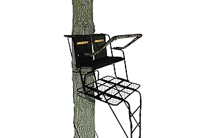 Muddy Partner 2-man Ladder Stand: Durable Weather-Resistant Tree Stand with Ample Seating and Stable Design