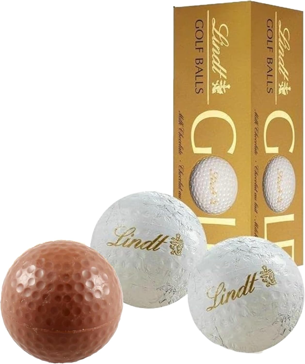 Milk Chocolate Golf Balls for Mens Gifts - Smooth Hazelnut Filling Golf Balls 110g Chocolates Gift Box with Topline Card for Easter Gifts, Chocolate Hamper...