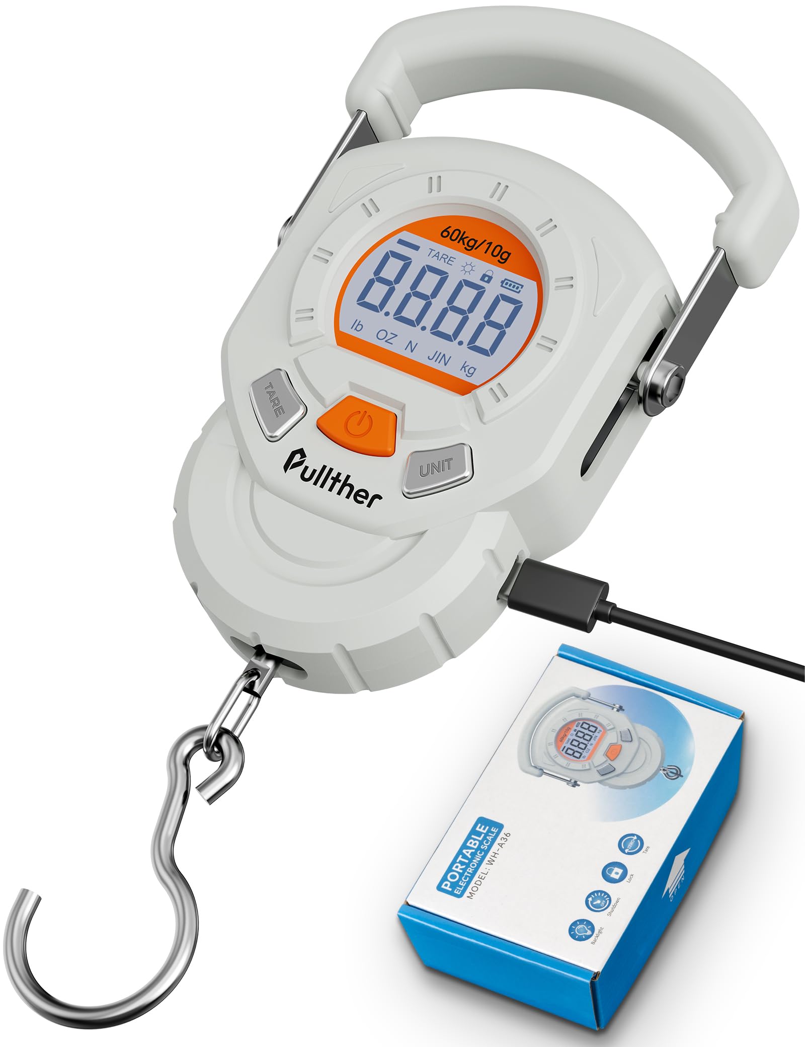 Balance de poisson LCD pesant jusqu'à 59 kg en kg lb et oz - 8