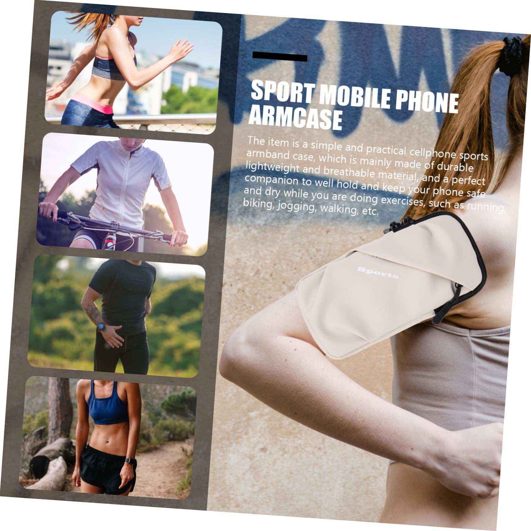 Uonlytech 3stücke Sport Handyarmband wasserdichte Handytasche Für Joggen Verstellbare Armhalterung Für Smartphones Leichte Und Praktische Armtasche Für Sportler Passend Für Handys