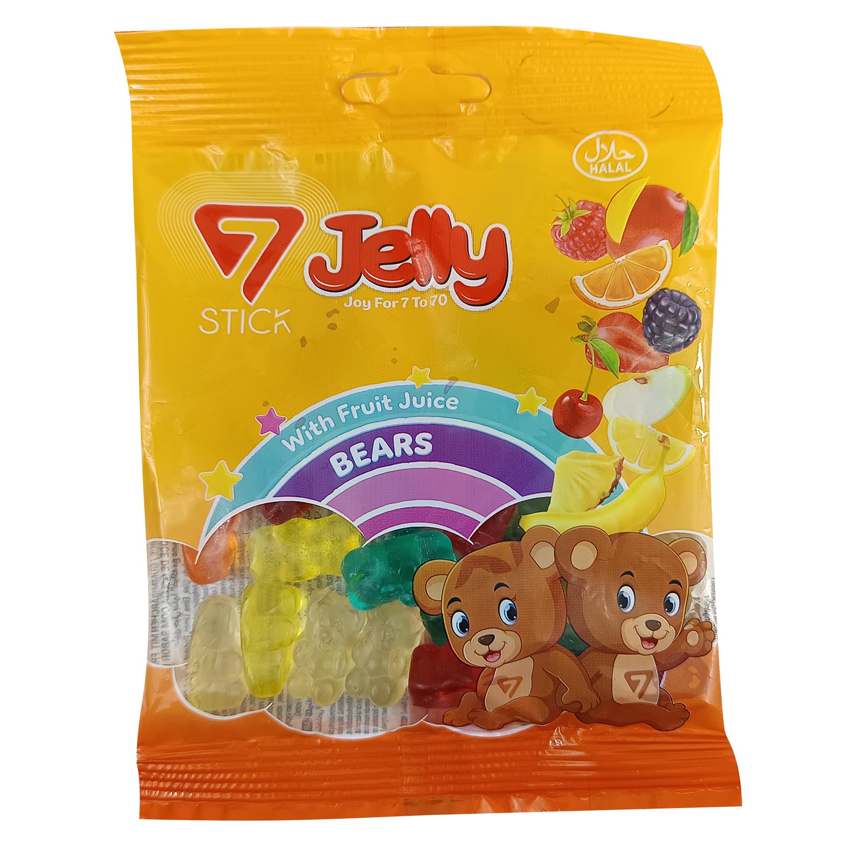 Mega Fruchtgummi Mixbox 72x80g (5760g) XXL Vorratspack, Halal
