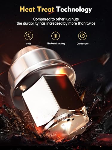 Vista 112 de MIKKUPPA Tuercas de llanta M14x2.0 – Repuesto para ruedas de fábrica Ford F150 Expedition Lincoln Navigator Factory 2003-2014 – 24 tuercas Plateado