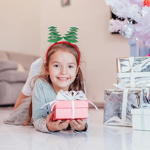 Miniatura 8 de Lurrose 4 diademas de Navidad para el cabello, aro de Papá Noel, árbol de Navidad, diadema de Bopper, disfraz de fiesta de Navidad para niñas y