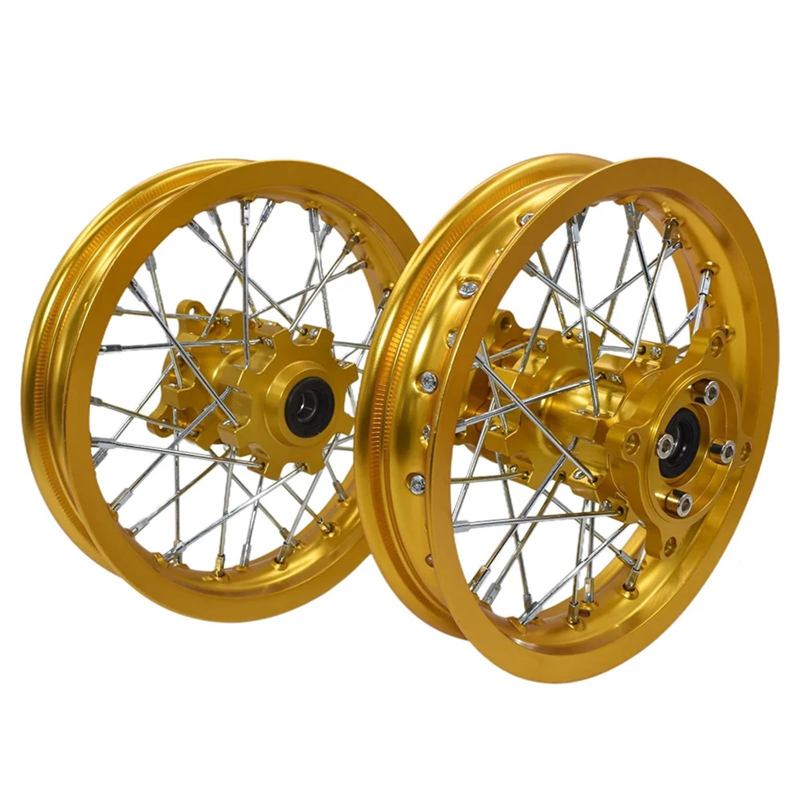 CNC Cerchio anteriore e posteriore da 10 pollici 1.60-10 "Per piccole moto da cross fuoristrada Dirt Pit Bike Cerchioni per moto