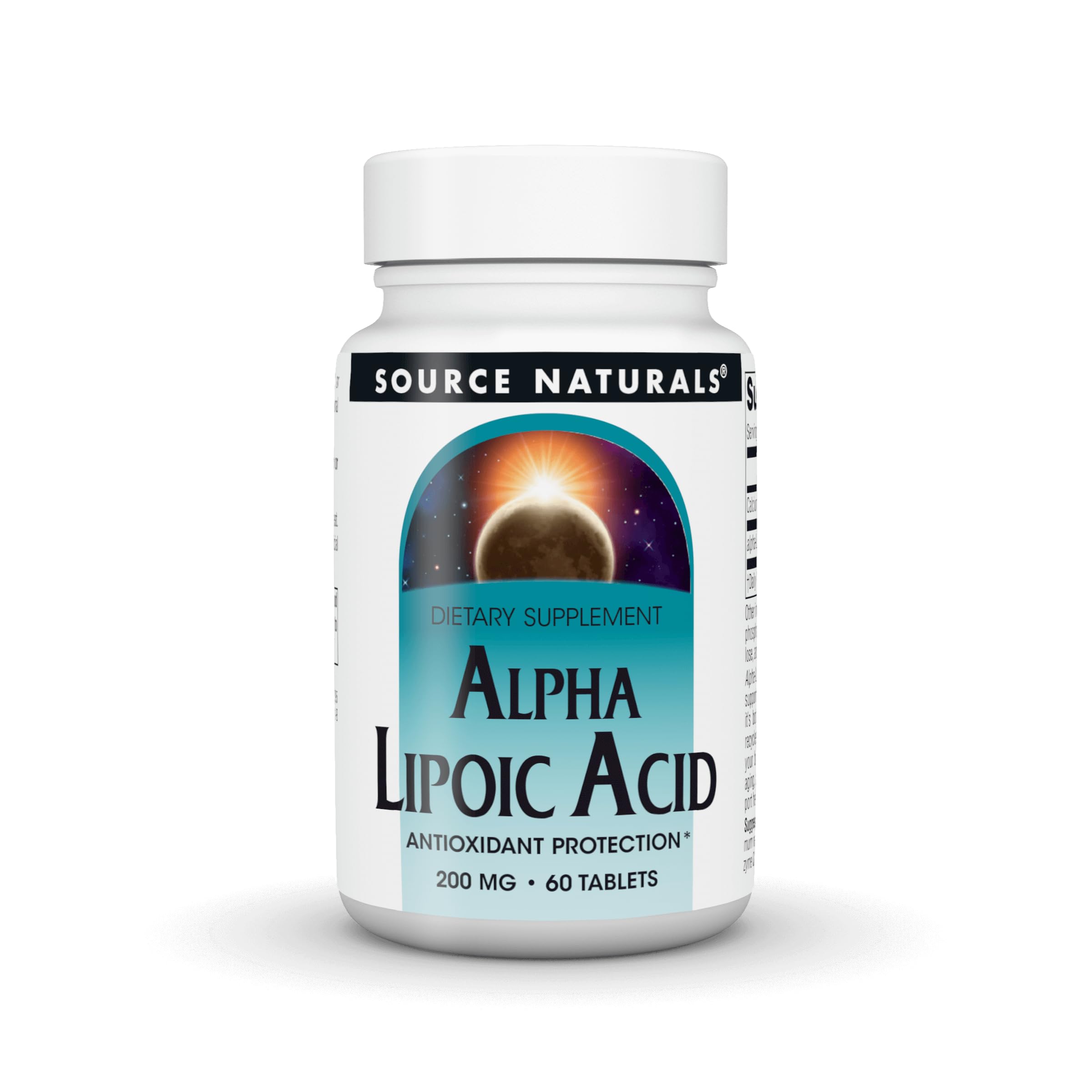Source Naturals Alpha Lipoic Acid, 200 mg - 60 Tablets 1 60 Count (Pack of 1)