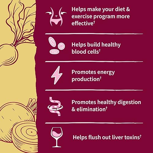 Miniatura 4 de Garden of Life Polvo de raíz de remolacha orgánica con antioxidantes, vitamina C, probióticos y vinagre de sidra de manzana para la salud digestiva