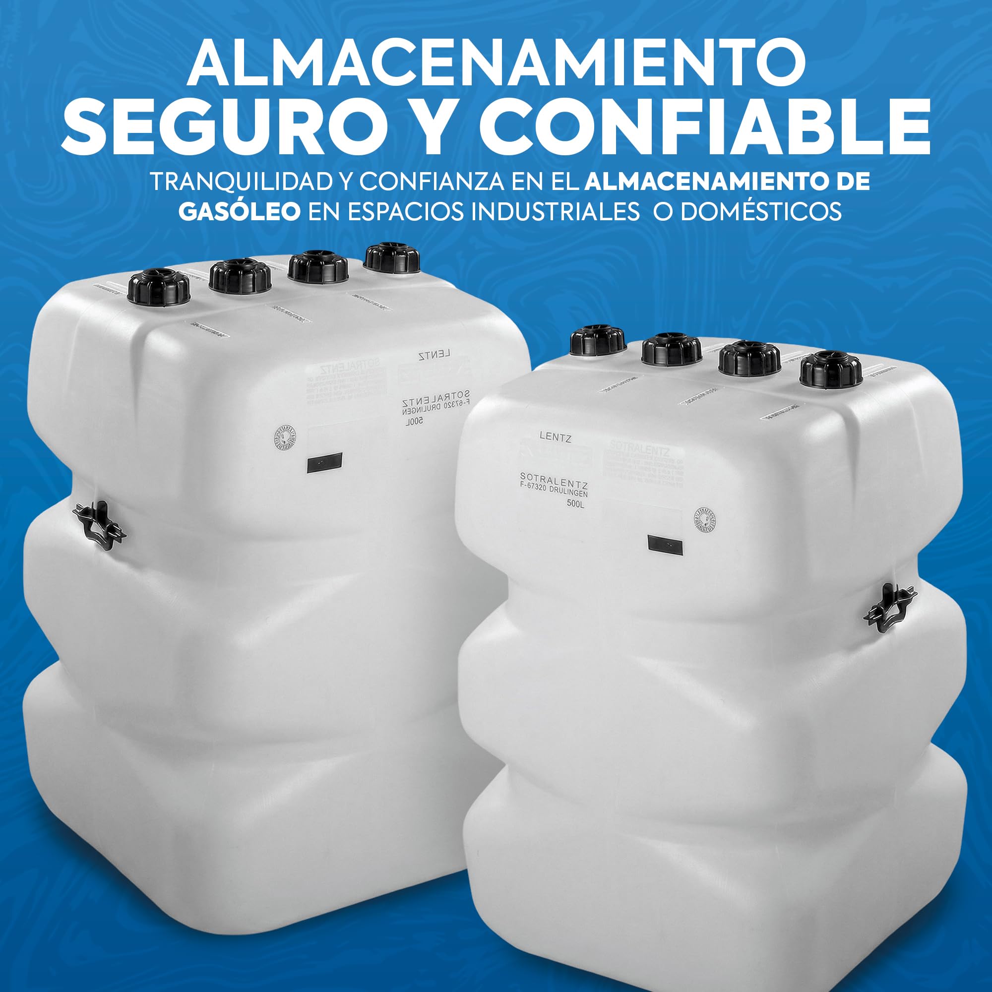 Depósito Gasoil 500 Litros | Polietileno Resistente Industrial