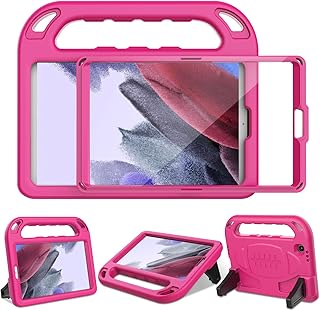 LTROP Samsung Galaxy Tab A7 Lite Case 8.7 Inch, Galaxy Tab A7 Lite Case, Built in Screen Protector, Shockproof Handle Stand Kids Case for Samsung Galaxy Tab A7 Lite 8.7" (SM-T220/T225/T227), Rose