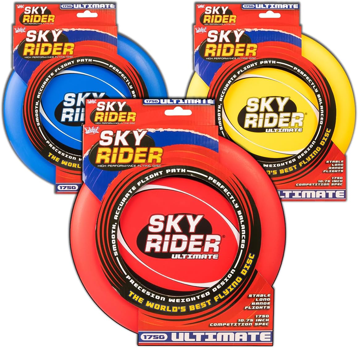 Wicked Sky Rider Ultimate from Vision | High Performance Flying Disc | 175g Precision Weighted for Ultimate Frisbee